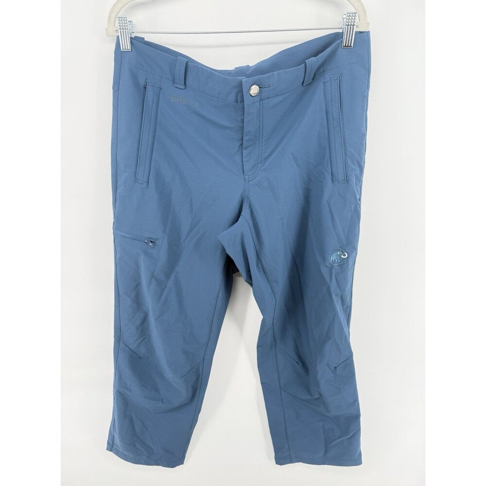 Mammut Men's Blue Softshell Rock Climbing Pants (34 short)